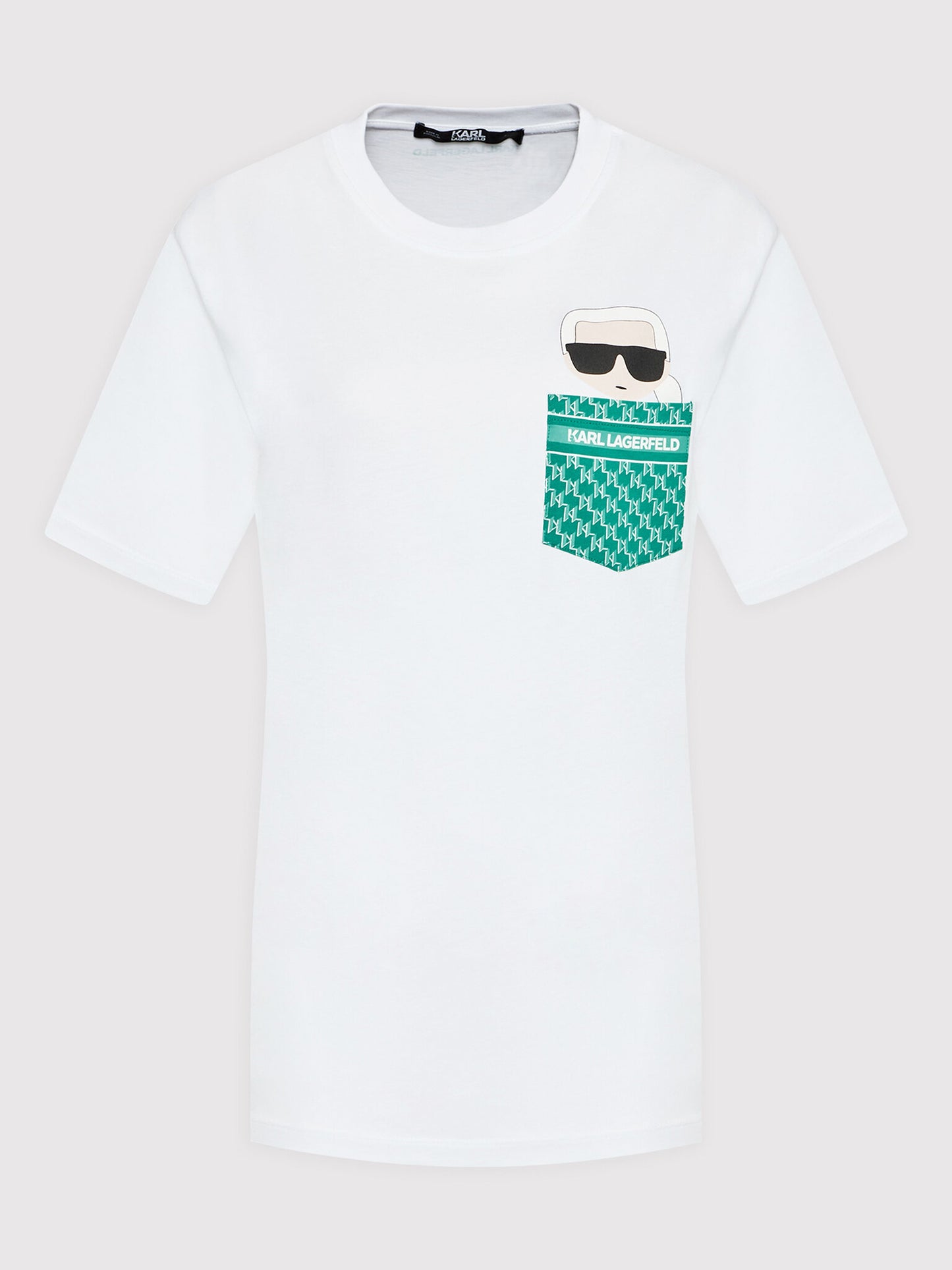 KARL LAGERFELD T-shirt 221W1783WHITE