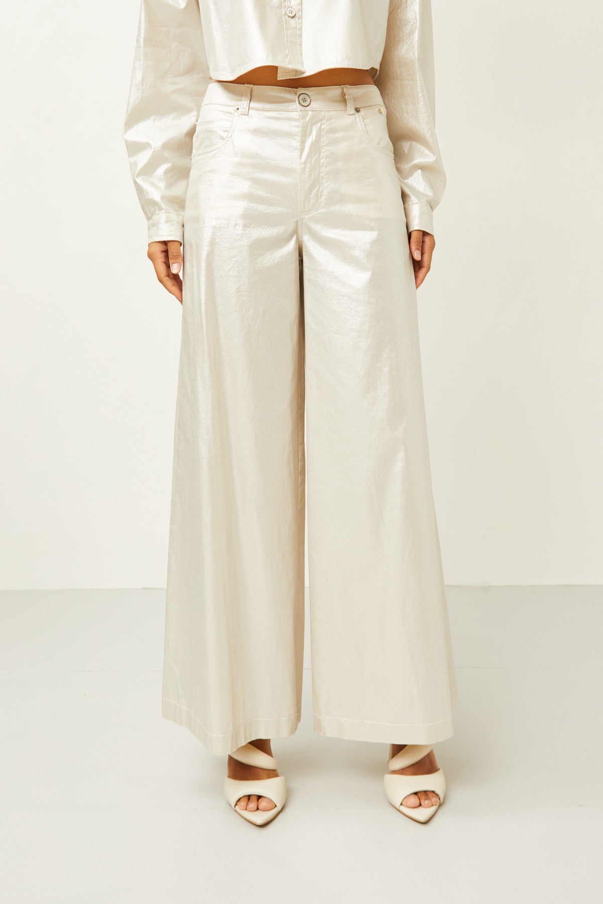 SOUVENIR Pantalone V35A0164ARGENTO