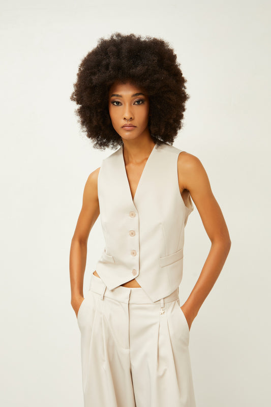 SOUVENIR  Gilet A35A0131SABBIA