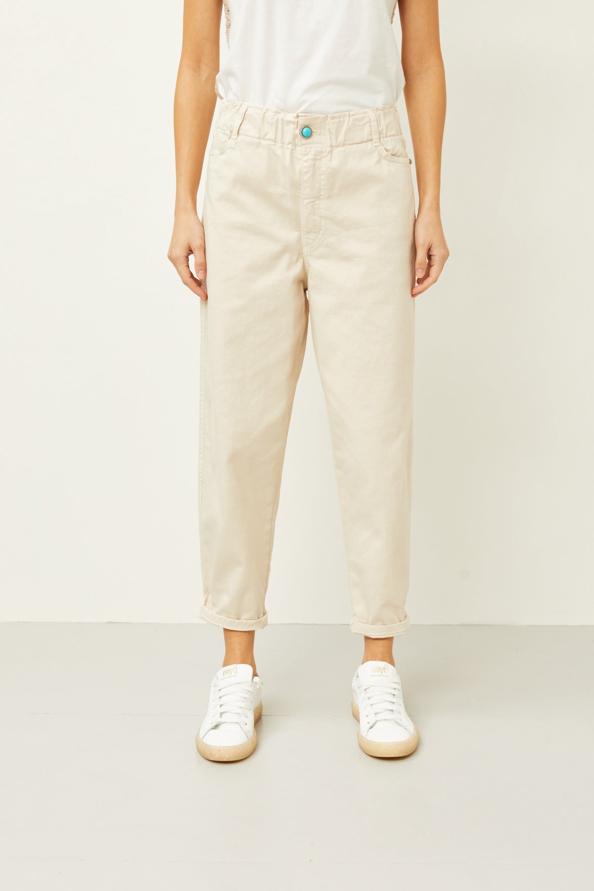 SOUVENIR  Pantalone J35Y0060YOGURT